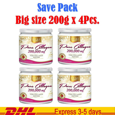 4x Pure Collagen Real Elixir 200,000mg Fish Collagen Peptide Anti Aging Aura
