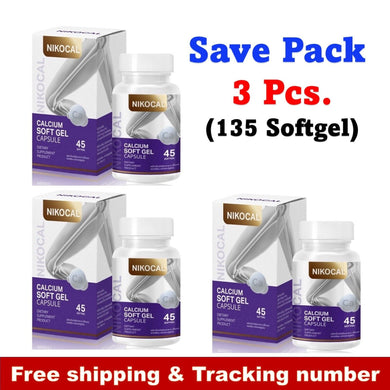 3x Nikocal Calcium Liquid Softgel Vitamin Supplement Increase Height Nourish Bon