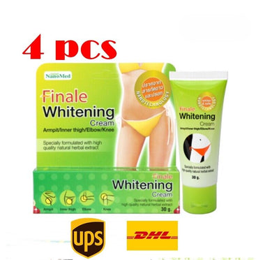 4X Finale Whitening Skin Cream Bikini Line Armpits Thighs Elbows Knees Skin 30g.