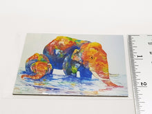Load image into Gallery viewer, Fine Arts Elephant 3 Magnet Fridge gift set Collection scarce rare Oil painting