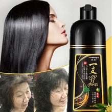 Load image into Gallery viewer, 3X Meidu Dye Hair Color Shampoo change color in 5 minutes dark brown black 500ml