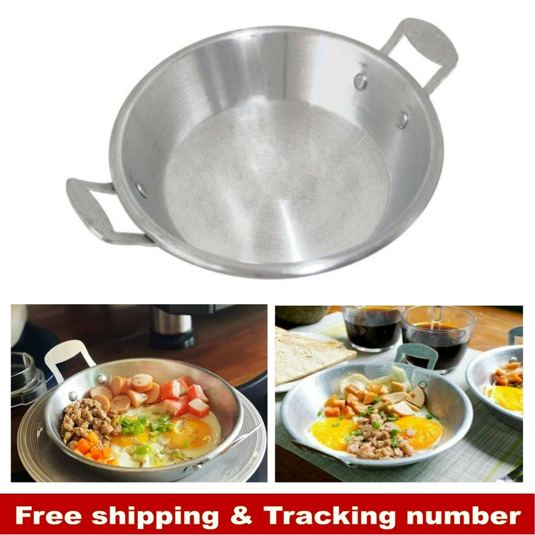 Egg Frying Pan Thai Street Food Small Fry Khai Krata Thai Breakfast Aluminum