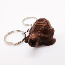 Load image into Gallery viewer, Leather Turtle Resin Chain Hand Craft Keyring Animal Figurine Gift Collectible