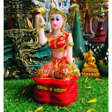 Load image into Gallery viewer, NANG KWAK Goddess Statue Thai Fortune Powerful Talisman Good Trade Buddha Amulet