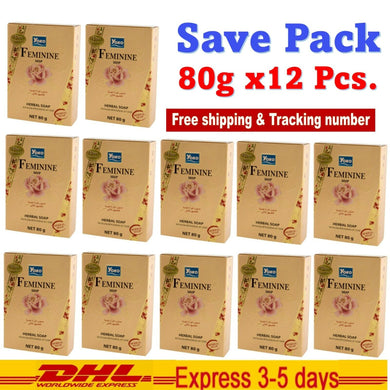 12x Yoko Herbal Soap Feminine Revitalizing plus Vitamin E Essential Oil 80g