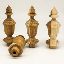 Load image into Gallery viewer, 4Pcs TEAK WOOD FINIALS Antique Furniture Home DIY decor Project Dia 1 inch