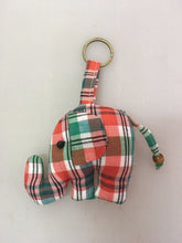 Load image into Gallery viewer, Doll Elephant Keyring sewing charm cute keychain animal lover Fabric gifts