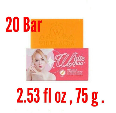 20x Whitening Nourishing Skin Moisturizer Facial Care White Aura Carrot Soap