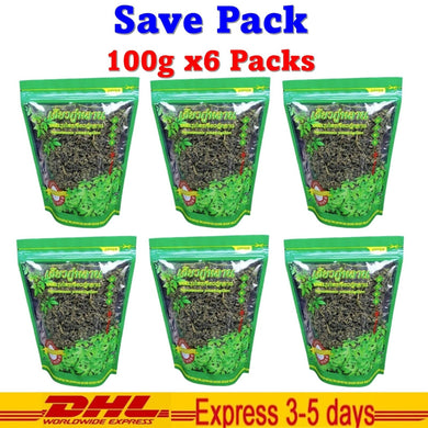 6 x 100 g Jiaogulan Herbal Tea Gynostemma Pentaphyllum Organic Thai Natural 100%