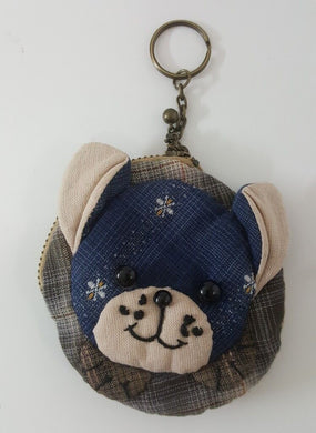Keyring and Purse Mini Dog Fabric Hand sewing charm Animal Keyring Cute Souvenir
