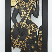 Load image into Gallery viewer, Asian Wood Panel Wall Thailand Art Decor Carved Hanging Handmade Hand Carved