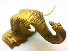 Load image into Gallery viewer, Elephant&#39;s Head Wood Carving Wall Hanging Decor Classic Handmade Art Collectible