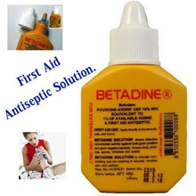 Load image into Gallery viewer, Betadine Povidone Iodine First Aid Solution Antiseptic Cuts Wounds 30cc