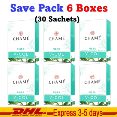 6x Chame V-Col Fiber Detox Weight Control Reduce Accumulated Fat Radiant Skin