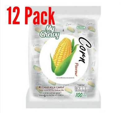 12 Pack Corn Flavour Milk Sweet Candy Delicious and Enjoy Fruity Flavor Smell