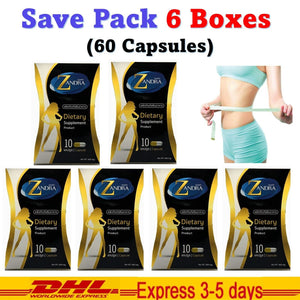 6x Zandra Dietary Supplement Weight Management Slimming Burn Block Break Fat