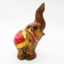 Load image into Gallery viewer, Elephant Mom &amp; Baby Ver.1 Wood Carved Doll Figurine Animal Collectibles Decor