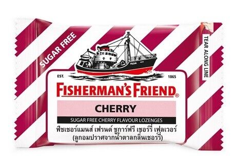 24x Fisherman's Friend Cherry Menthol Sugar Free Lozenges Sweeteners flavoring