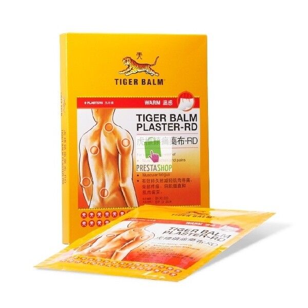 Tiger Balm Patch Plaster Warm Pain Size 10x14 cm 2 Sheets Thailand Product