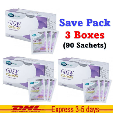 3x Mega Glow Collagen Vitamins Glowing Radiant Aura Skincare Anti Aging Wrinkles