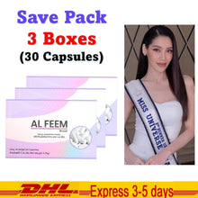 Load image into Gallery viewer, 3x AL FEEM Dietary Supplement Smooth Skin Natural Extracts Enlarged Chest 10 cap