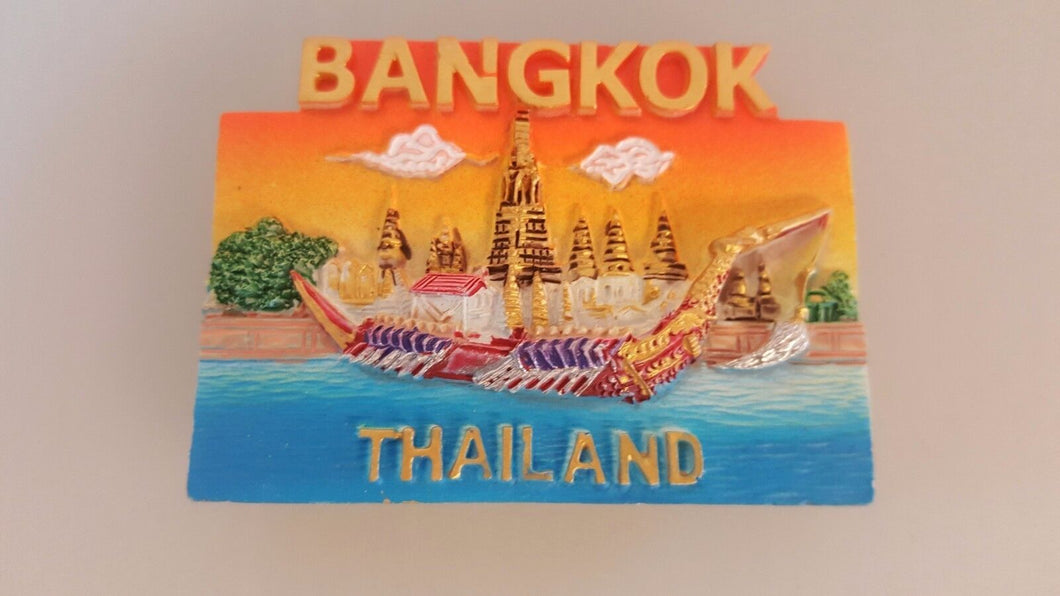 Royal Barge Suphannahong Magnet Resin Hand Shaped Painted Collectibles Easter