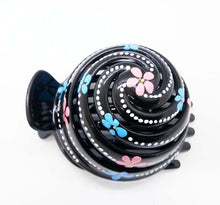 Load image into Gallery viewer, Hair Clip Flower Ver.14 Headwear Hand Painting Flower Pink Claw Clamp Hair cute