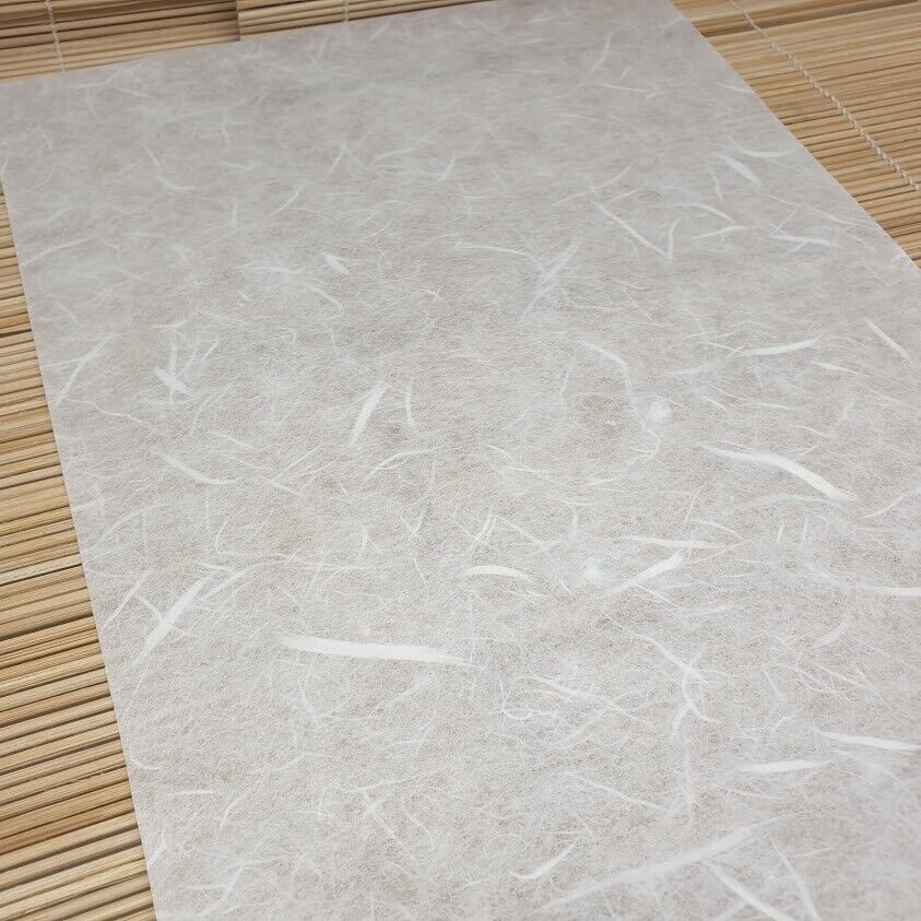 Mulberry Paper Sheet Thin White Translucent Tissue Lightweight Unryu (25 Sheets)