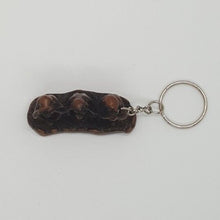Load image into Gallery viewer, Monkey 3 Philosophy Resin Carve Figurine Keychain Design Cute Wood Color