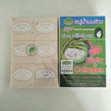 Load image into Gallery viewer, 12x Jam Thai Rice Milk Soap Collagen Face Body Herbal Handmade 60g