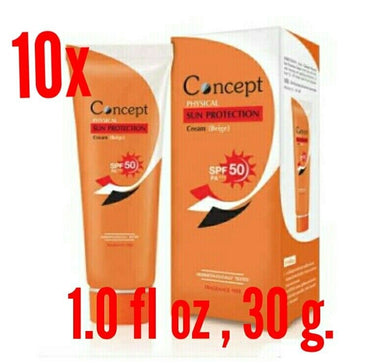 10x Sun Protection Cream SPF 50 PA +++ Best Sun screen UVA UVB Beige Smooth Skin