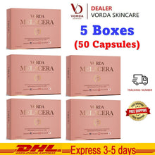 Load image into Gallery viewer, 5x Vorda Melacera Supplement Reduce Wrinkles Blemishes Freckles Skin Nutramin C