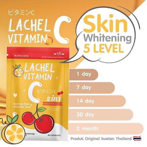 6x Pack Lachel Vitamin C E White Skin Antioxidant Reduce Acne Inflammation