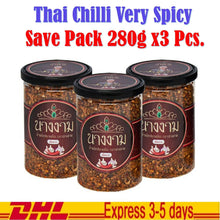 Load image into Gallery viewer, 3x NangNgam NamPrik Chili Paste with Gourami Very Spicy Fish Thai cooking Food