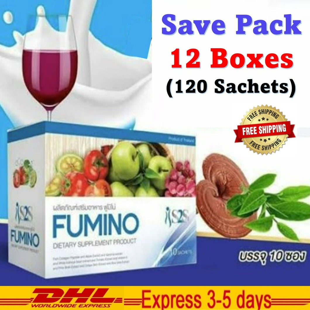 12x Fumino Detox Natural High Fiber Reduce Belly Fat Weight Loss Slimming Body
