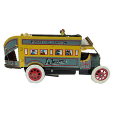 Load image into Gallery viewer, Bus Tin Toy Vintage Collectible Clockwork Tin Toy Decor Gift