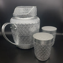 Load image into Gallery viewer, Pitcher Jug Jar Mug Aluminum Liquid Water Vintage Thai Silver Set