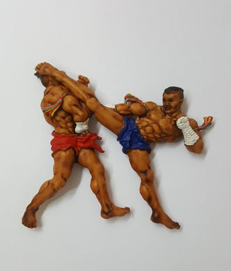 Muay Thai Boxing belt rope Jaw-Ra-Kay-Fad-Hang resin Magnet Hand Painted