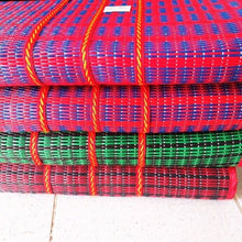 Load image into Gallery viewer, Large Thai Picnic Mat Fold Plastic Woven Style Camp Sit Sleep Outdoor Beach Lawn