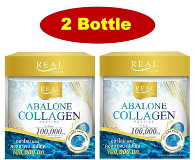 2x Real Elixir Abalone Collagen Peptide 100000mg Skin Firming Nourish Nails Hair