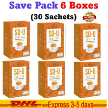 Load image into Gallery viewer, 6x SO U Thai Tea Weight Control Speed Up Metabolism Help &amp; Excretion Sugar Free