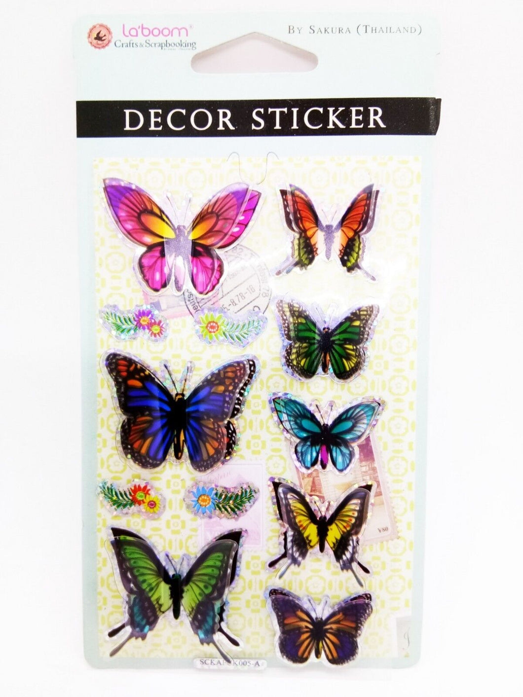 Butterfly 3D V.2 Decor Sticker Funny Label Beauty Cute Crafts & Scrapbooking