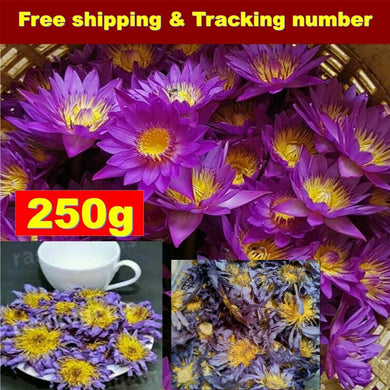 250 g Blue Lotus Dried Flower Tea Sacred Nymphaea Caerulea Healthy Relax