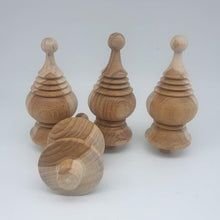 Load image into Gallery viewer, 4x Wooden Finials Teak Wood Unfinished Antique Furniture Post Home Decor
