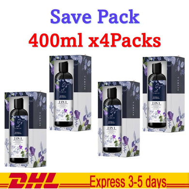 4x Varlis 2in1 Shampoo Conditioner Herbal Reduce Hair Eliminate Dandruff 400ml