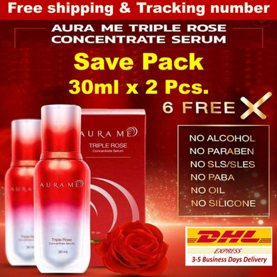 2x SERUM AURAME TRIPLE ROSE CONCENTRATE SERUM Take care All skin Problem 30ml