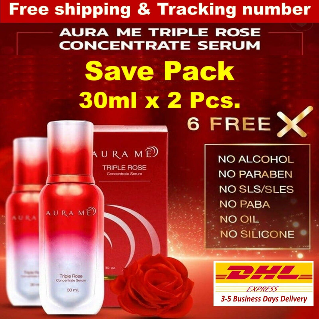 2x SERUM AURAME TRIPLE ROSE CONCENTRATE SERUM Take care All skin Problem 30ml