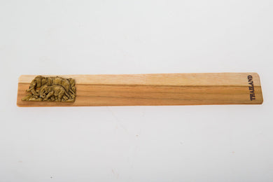Elephants Bookmark Wood Carved Craft Handmade Book Mark Collectible Accessories