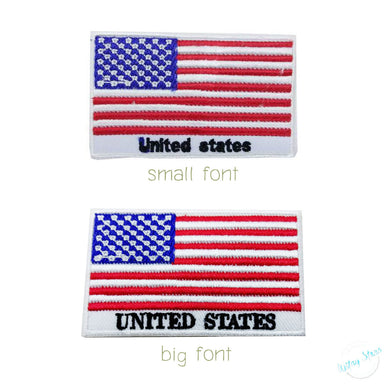 National Flag USA Emblem Iron Patch Embroidery Backpack Country All World