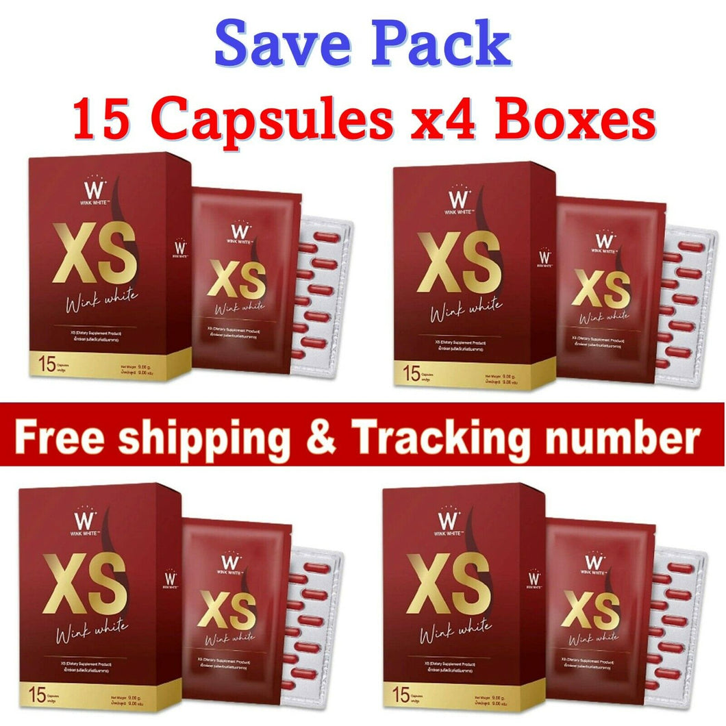 4 Boxes WINK WHITE XS Dietary Supplement Weight Control Morosil S New Formula